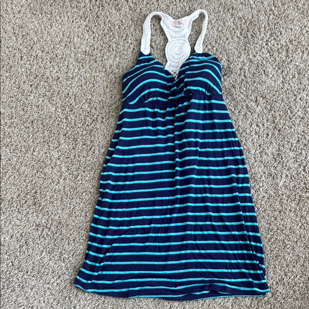 Pink Republic Blue and White Striped Dress with Racerback